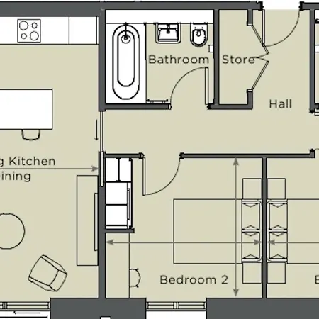 20 Kings Hudson Quarter - Free Parking - Apartamento